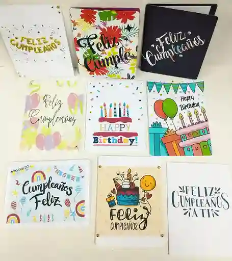 Tarjeta De Cumpleaños Mas Sobre (14 X 11)