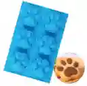 Molde Silicona Horno Huellas De Perro