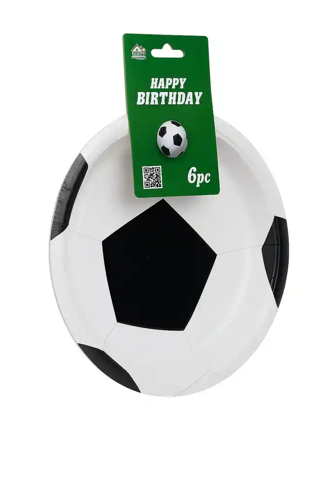 Plato Torta Balón De Futbol X6nd 9in
