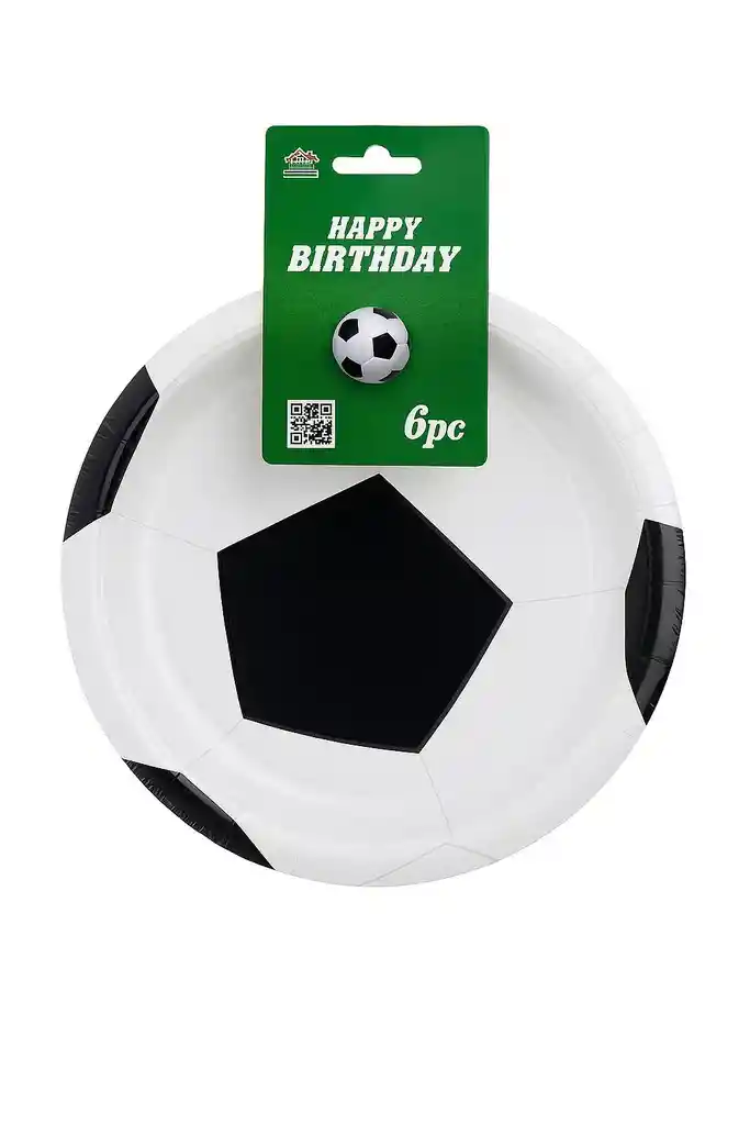Plato Torta Balón De Futbol X6nd 9in