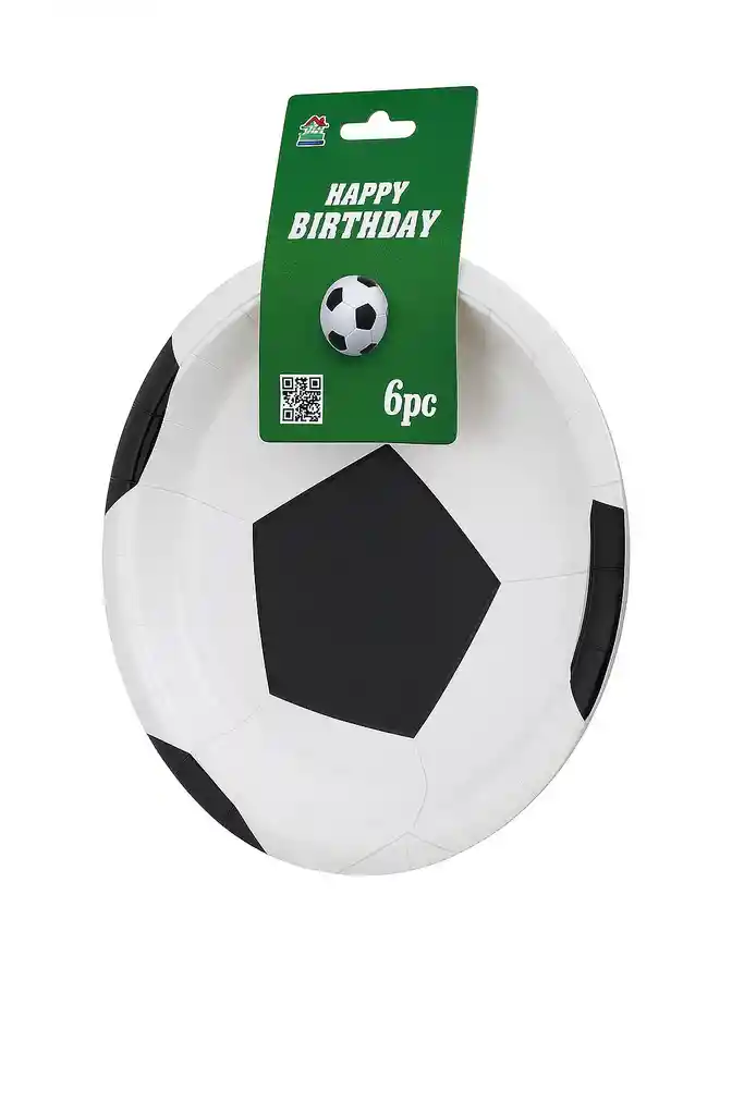 Plato Torta Balón De Futbol X6nd 9in