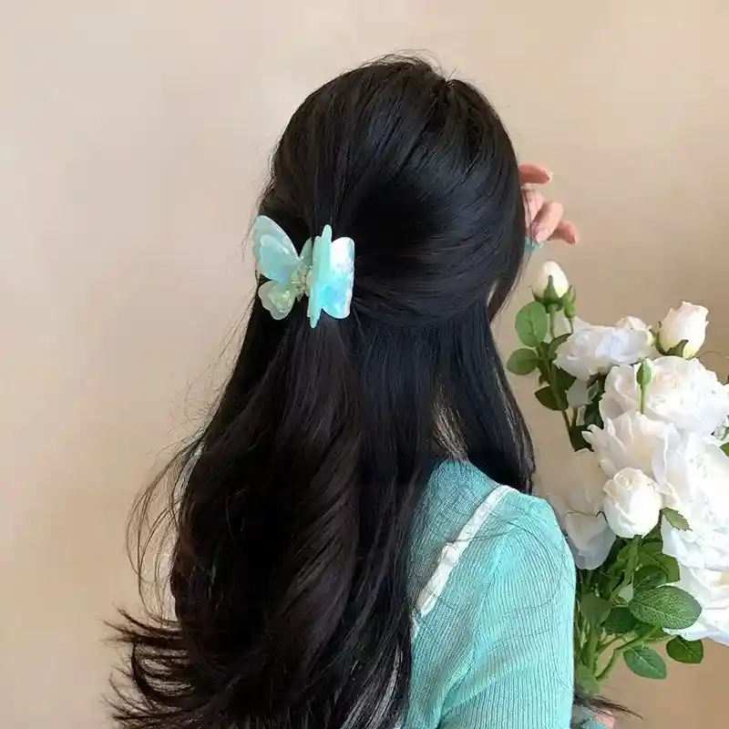 Pinza Caimán Gancho Mariposa Pelo Cabello Set X 3 Und