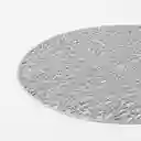 Individual Redondo Plateado Silver Trama Elegante