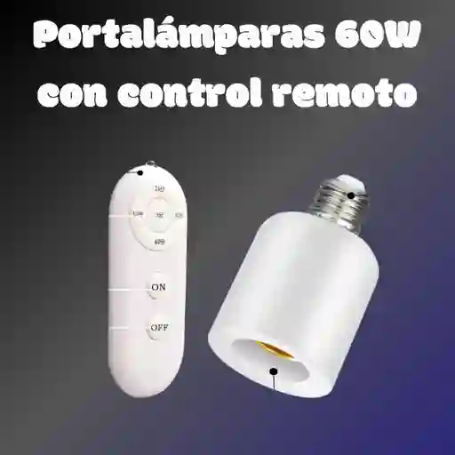 Portalámparas E27 60w Con Control