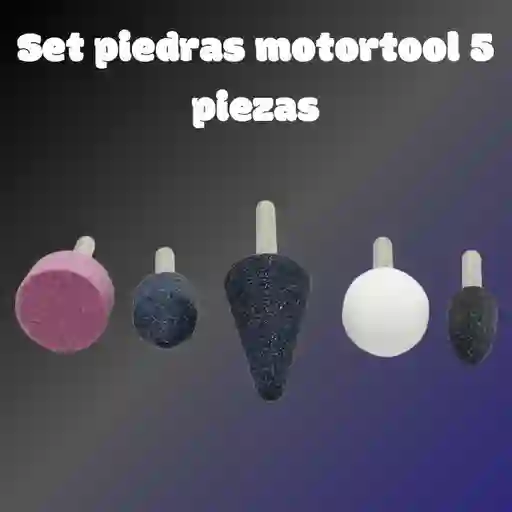 Set Piedras Motortool 5 Piezas