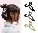 Pinza Caimán Gancho Lazo Moño Brillante Pelo Cabello Set X 3