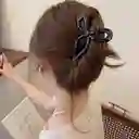 Pinza Caimán Gancho Lazo Moño Brillante Pelo Cabello Set X 3