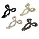 Pinza Caimán Gancho Lazo Moño Brillante Pelo Cabello Set X 3