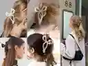 Pinza Caimán Gancho Lazo Moño Brillante Pelo Cabello Set X 3