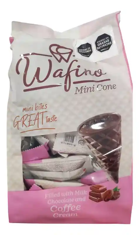 Mini Cono Wafino Chocolate Y Café 550 Gr