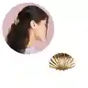 Pinza Caimán Gancho Concha Metalizada Para El Pelo Cabello