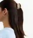 Pinza Caimán Gancho Concha Metalizada Para El Pelo Cabello