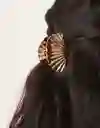 Pinza Caimán Gancho Concha Metalizada Para El Pelo Cabello