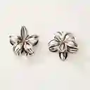 Pinza Caimán Gancho Flor Hawaiana Metalizada Pelo Set X2 Und