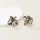 Pinza Caimán Gancho Flor Hawaiana Metalizada Pelo Set X2 Und