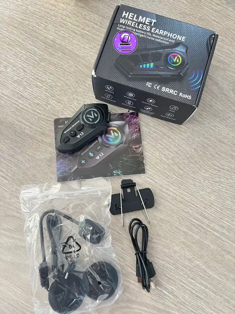 Intercomunicador Y12 Para Casco De Moto