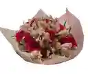 ❤️🤍 Bouquet Rosas Rojas Y Alstroemerias Blancas