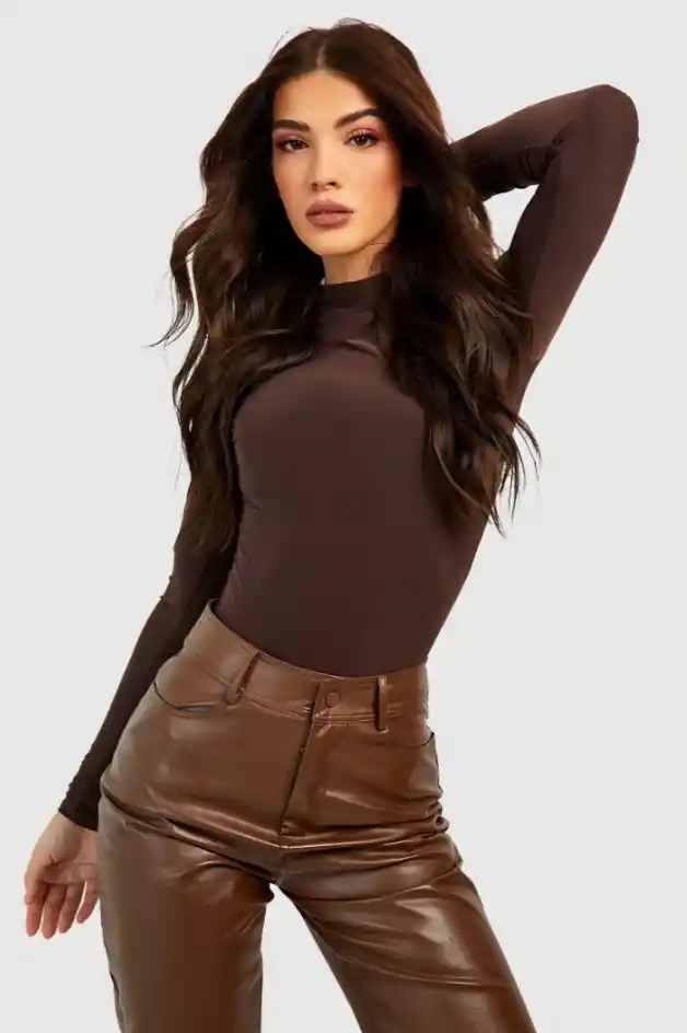 Body Cuello Café Talla S/m