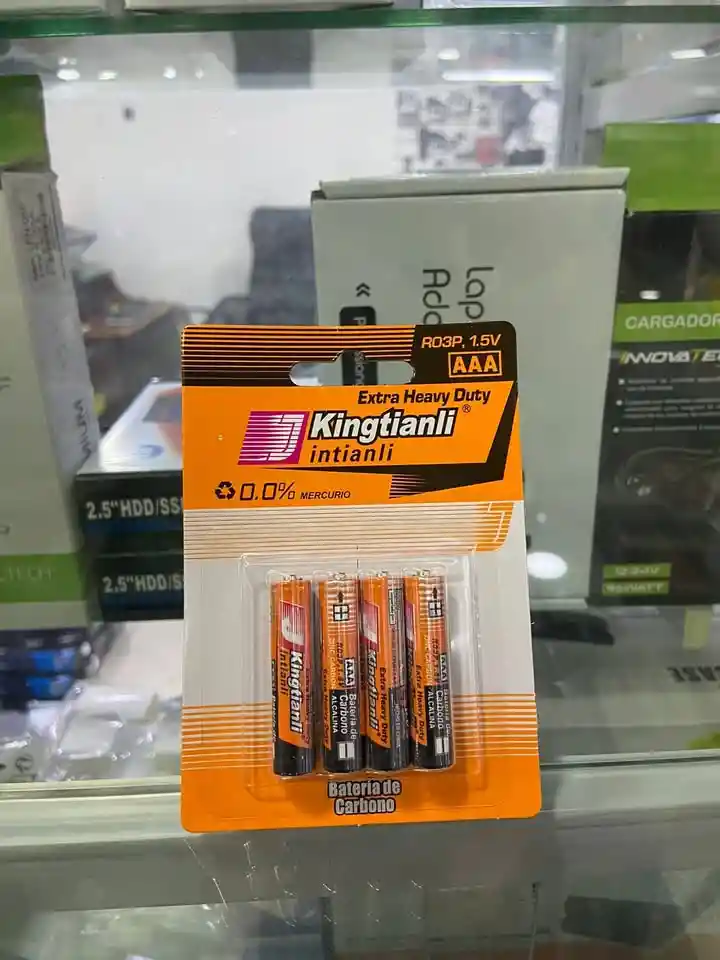 Baterias Pila Aaa 1.5v De Carbón Kingtianli Pack X 4 Unidades