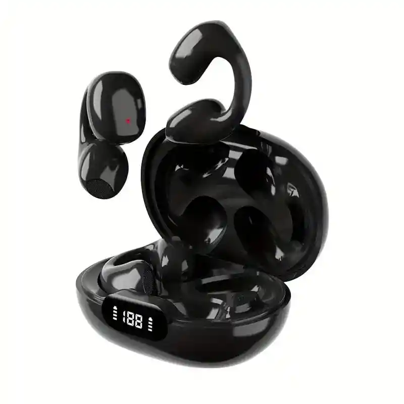 Audífonos Inalámbrico Bluetooth Earcuff Con Pantalla Led