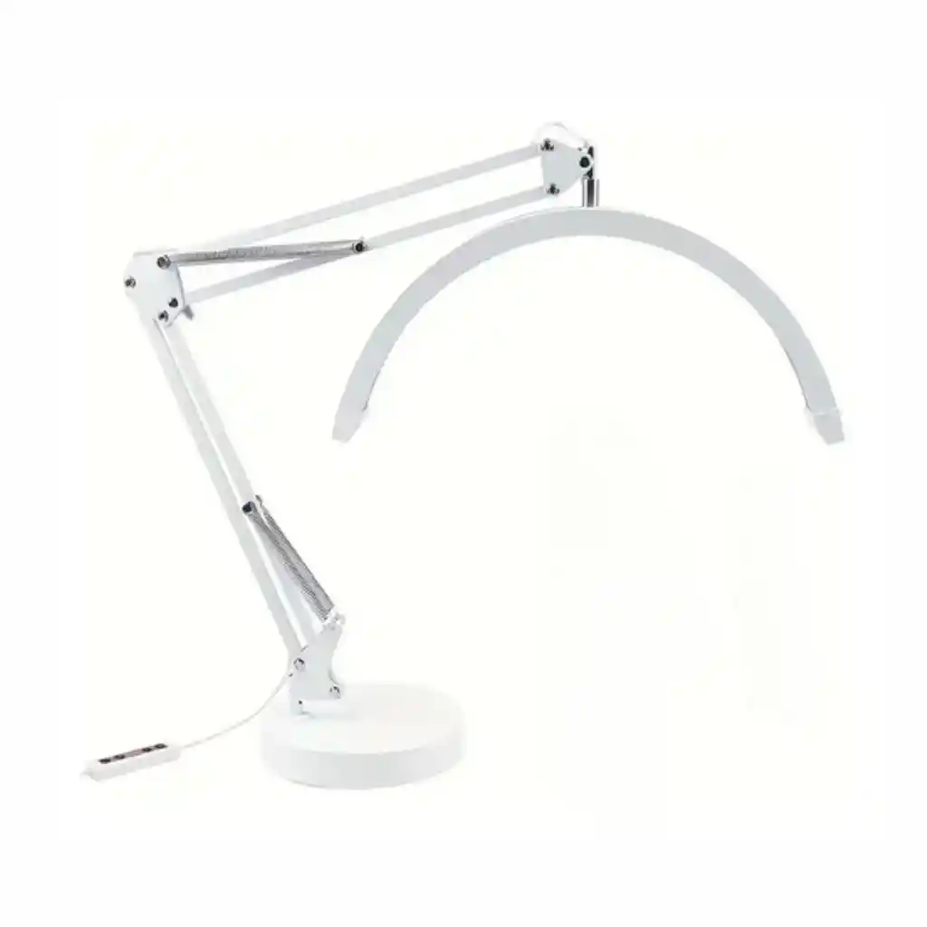 Lampara Fs-16x2 Media Luna Led Con Base Blanca
