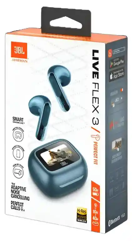 Auriculares Jbl Inalambrico Live Flex 3 Cancelación De Ruido