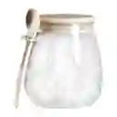 Elegante Colección De Frascos De Vidrio Con Tapa Y Cuchara