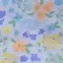 Pañoleta S Celeste Flores Azul, Celeste Y Verde