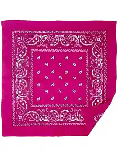 Pañoleta O Paño Floral Fucsia Unidad