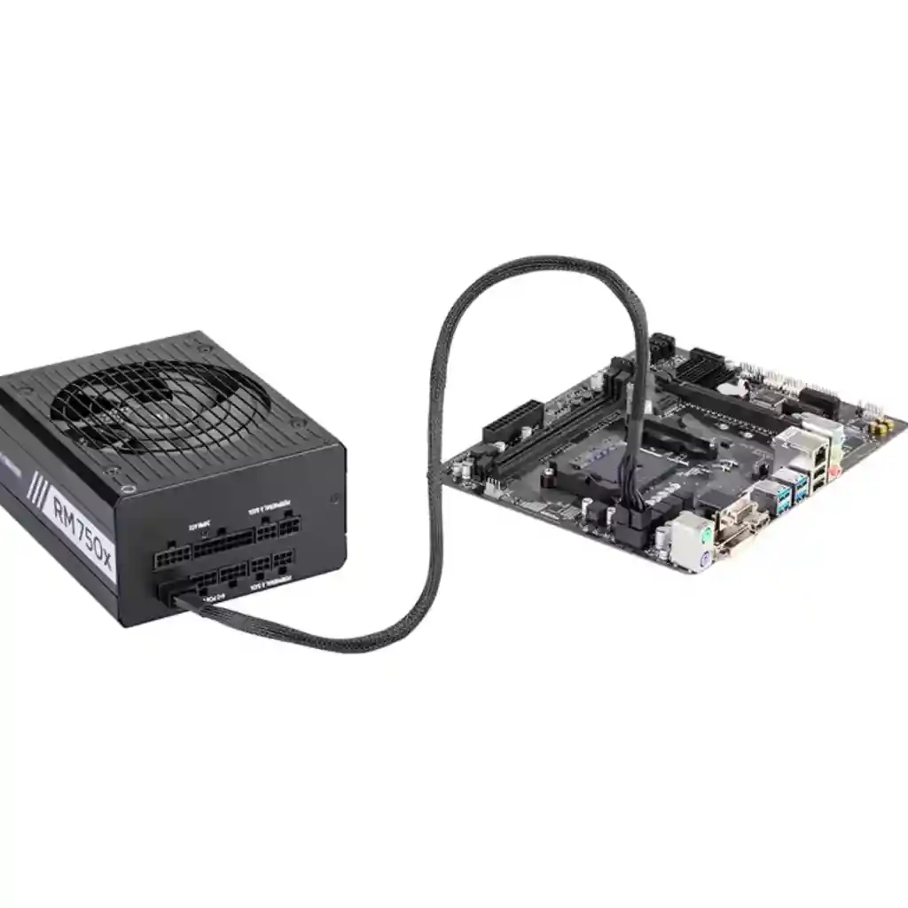 Cable De Alimentación Cpu Eps 8 Pines (4+4) Modular Para Fuentes Corsair Rmx Series (25" / 63cm)