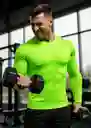 Camiseta Lycra Transpiración Entrenamiento/ Neón - Talla: S