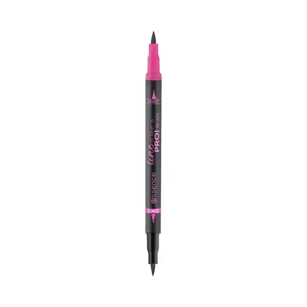 Delineador De Ojos Essence 2 En 1 Con Punta Correctora Line It Like A Pro! Tn1