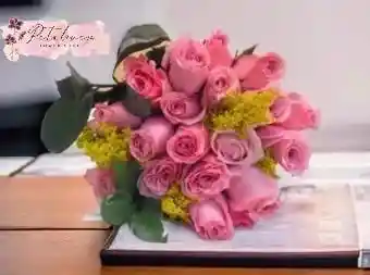 Flores Arreglo , 24 Rosas Rosadas