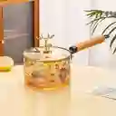 Olla Antiadherente Con Mango En Vidrio Rígido, Resistente A Altas Temperaturas, Diseño Infantil