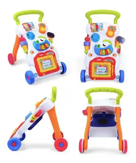 Andadera Musical Para Bebe. Didáctica Tablero Mágico