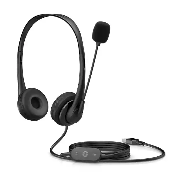 Audífonos Usb Estéreo Hp G2 Con Micrófono – Cableados, Compatibles Con Pc Y Portátiles