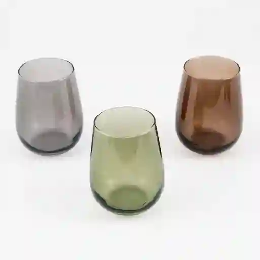 Vaso Corto Lav Gaia Multicolor 475 Ml 6 Pz Vidrio