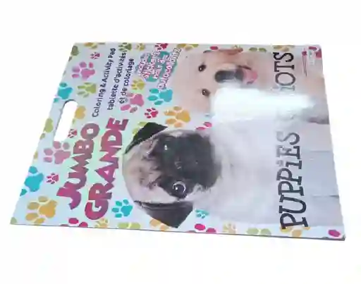 Libreta Grande De Colorear Imegenes De Perritos Mas Stikers