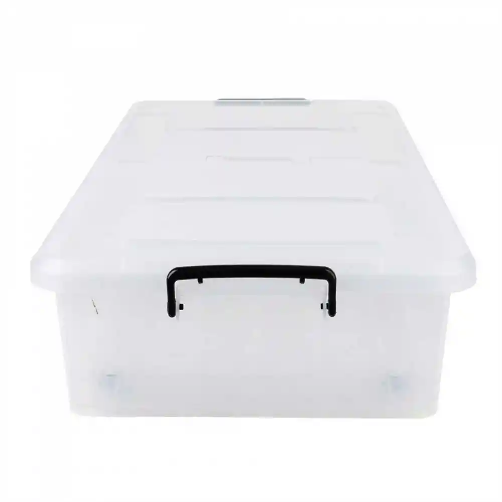 Caja Tengone 80x40x16cm Translucido 35 Lt Plastico