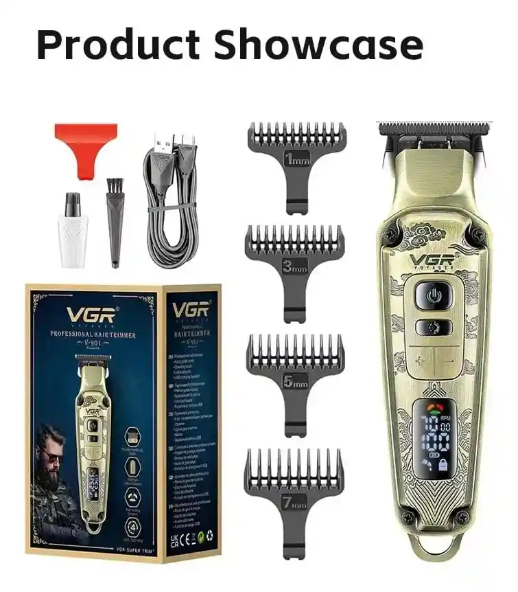 Maquina Patillera Recortadora De Cabello Profesional Vgr V-901