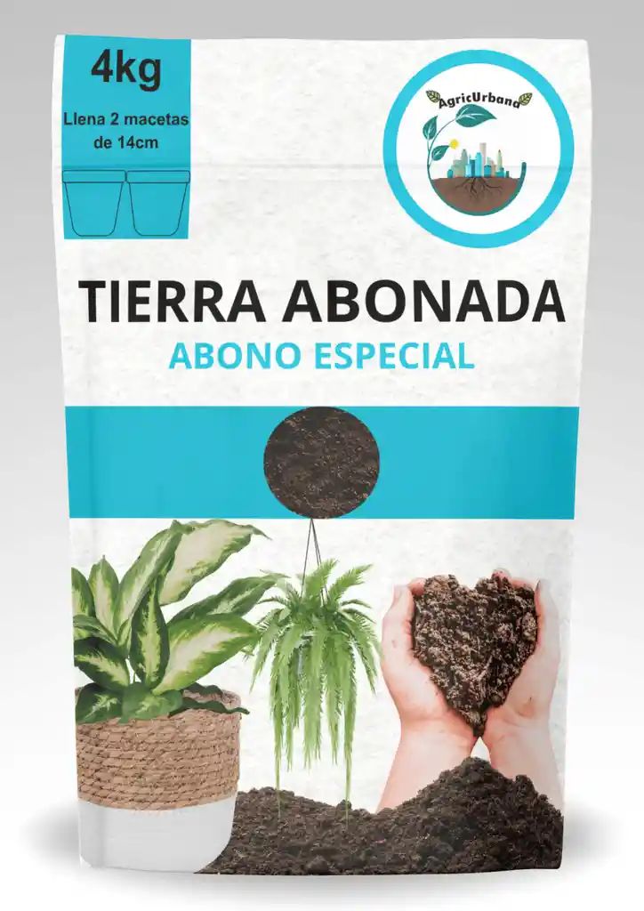 Tierra Abonada Plantas Todo Tipo Cultivos Crecimiento Abono 4kg
