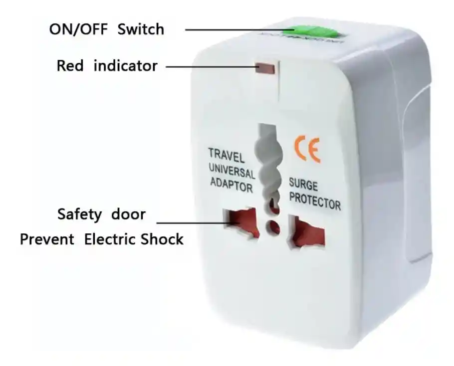 Adaptador Convertidor Enchufe Europeo Universal Viaje
