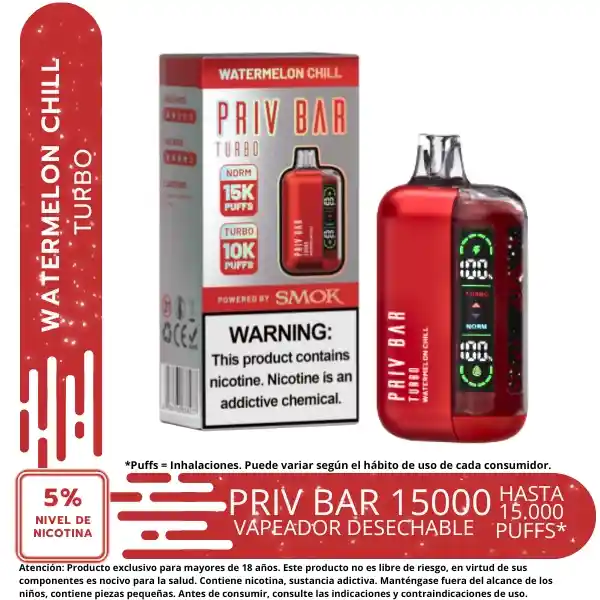 Vape Priv Bar Watermelon Chill