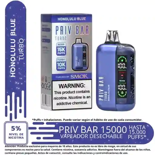 Vape Priv Bar Honolulu Blue