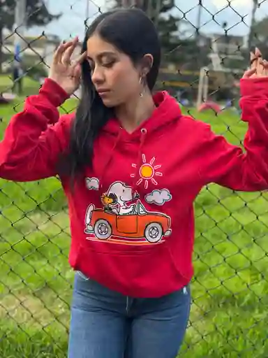 Buzo Snoopy Rojo Talla Xl Unisex