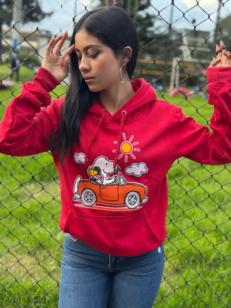 Buzo Snoopy Rojo Talla Xl Unisex