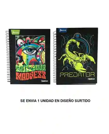 Cuaderno 5 Materias Cuadriculado De Hombre Norma X-presarte Diseños Surtidos