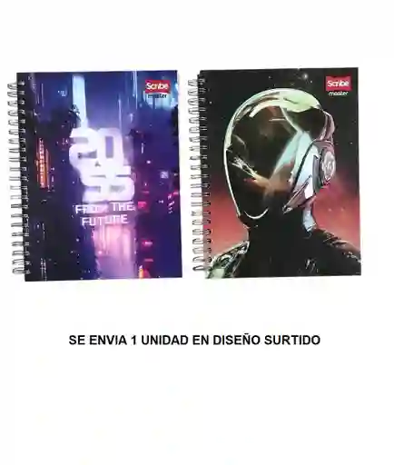 Cuaderno 5 Materias Cuadriculado De Hombre Scribe Master Diseños Surtidos
