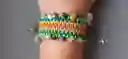 Pulsera Tejida En Macramé Camino Del Inca- Bosque Encendido Con Piedras Naturales, Ideas Para Regalar, Hecho A Mano