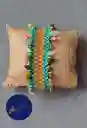 Pulsera Tejida En Macramé Camino Del Inca- Bosque Encendido Con Piedras Naturales, Ideas Para Regalar, Hecho A Mano